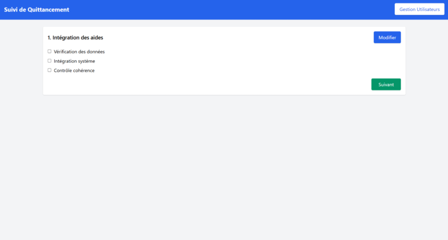 Étape 1 — Vue initiale